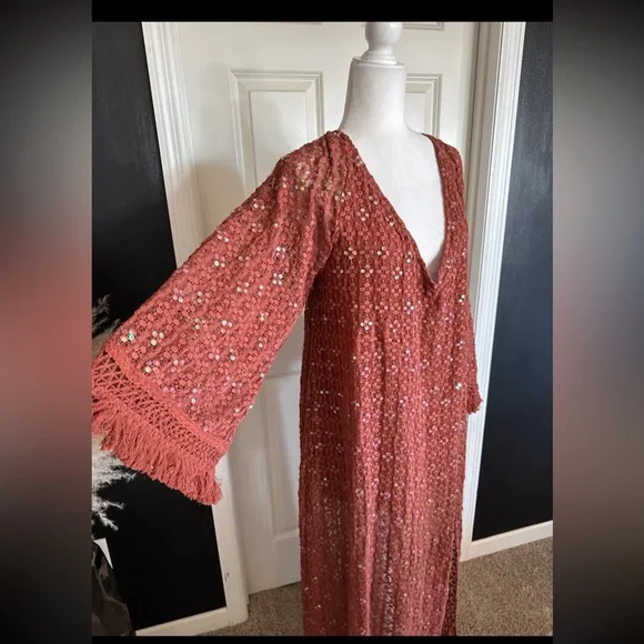 NWT Sundress ROSE LONG DRESS
size Large/XL - Picture 9 of 12